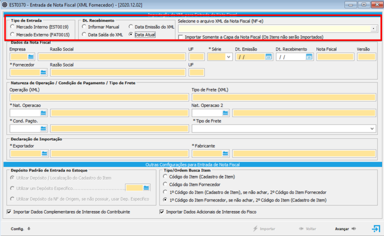 Entrada De Nota Fiscal Xml Mbm Wiki 7535